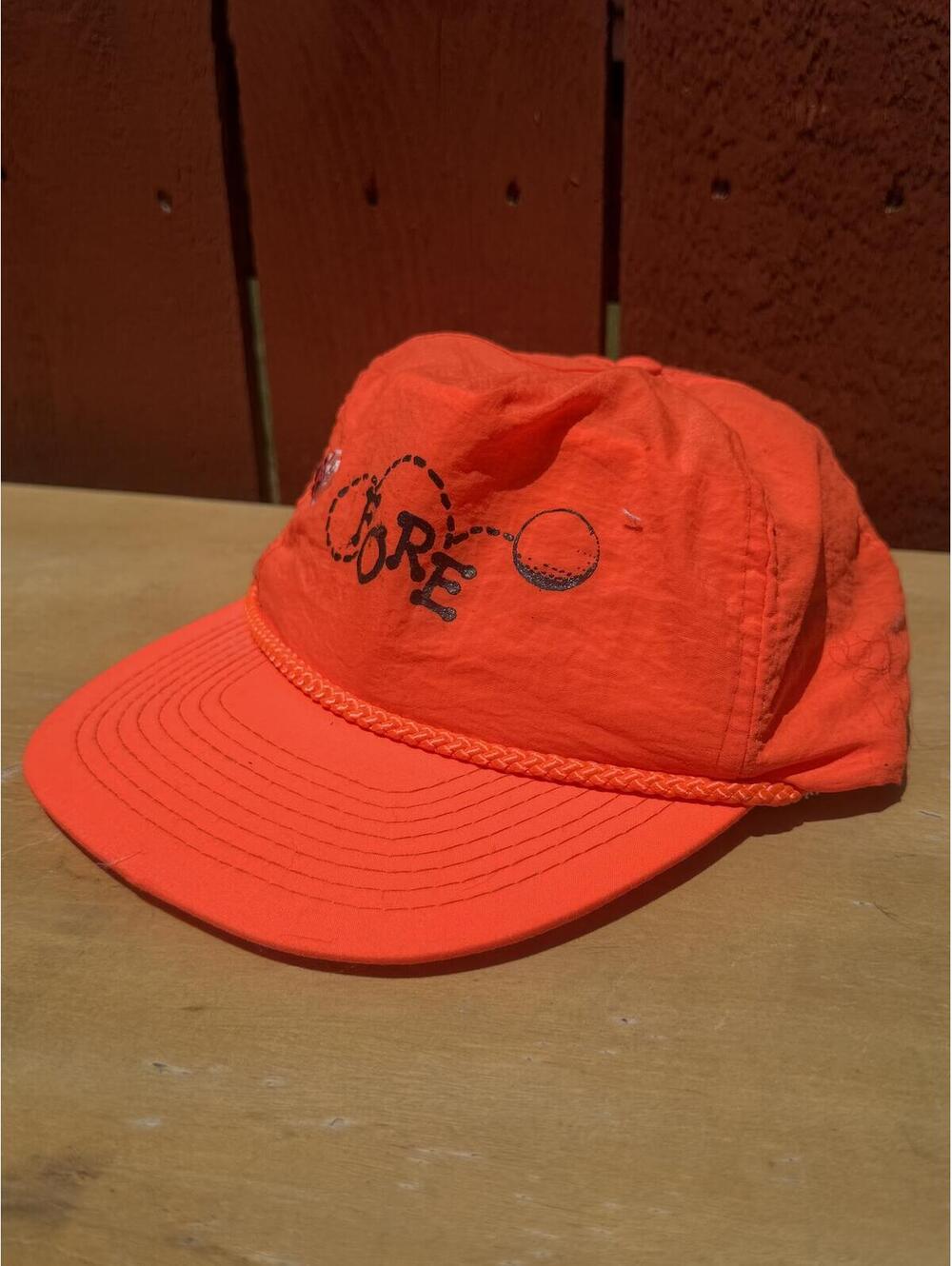 Vintage Fore Golf Neon Nylon Strapback Cap - Picture 2 of 5
